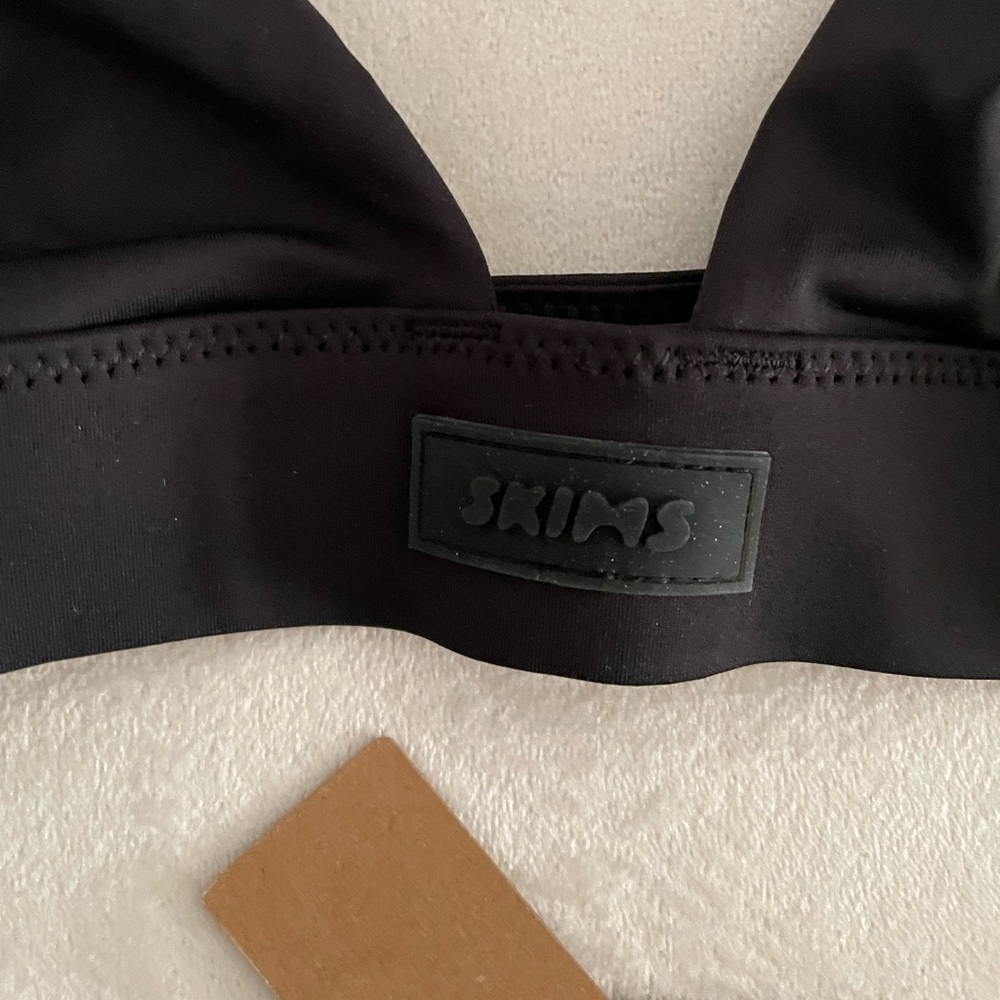 NWT Skims Bikini 2pc Set Swimwear Onyx Black Size S - Picture 4 of 10